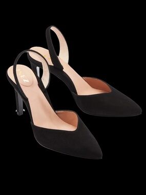 Inez Diana: Black Suede Size 7.5 B UNWORN new in box